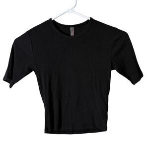 Commando Butter Short Sleeve Crewneck Crop Tee Small